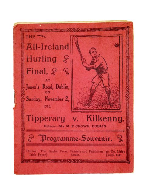 The match programme for the 1913 All-Ireland hurling final